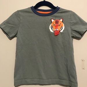 Mini Boden 2-3 Green Tiger Tongue T-Shirt, GUC